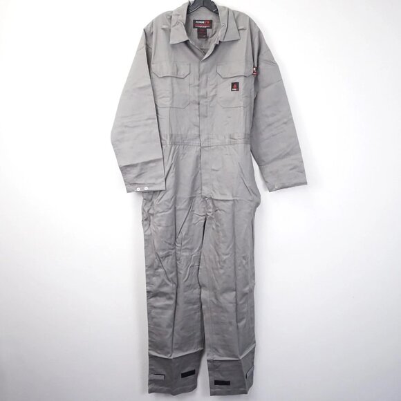 Forge FR Workwear Coverall in Dark Grey/Flame resistant clothing multiple pocket - Picture 3 of 9